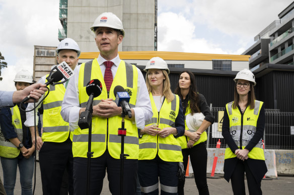 Cities Minister Rob Stokes said every government-led urban renewal project in Sydney would be designed as a net-zero precinct.