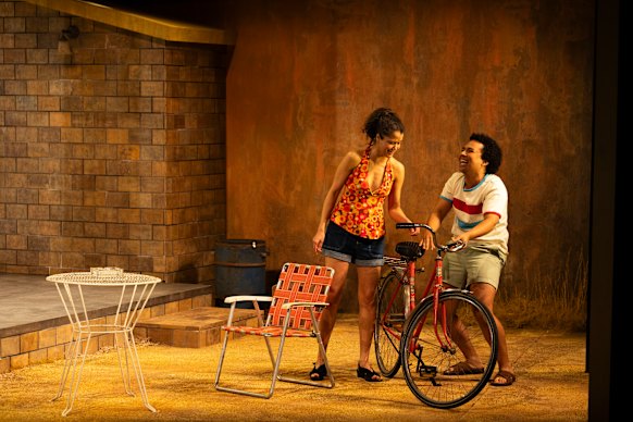 Kirsty Marillier and Gaz Dutlow in a scene from Destiny.