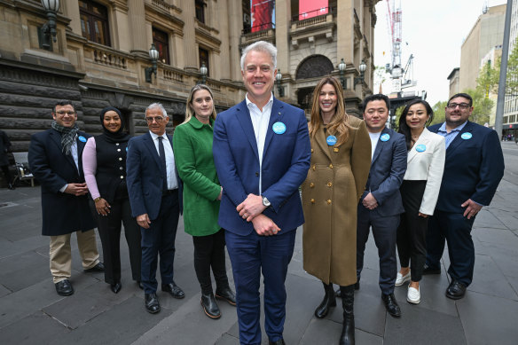 Arron Wood and his team for City of Melbourne elections.