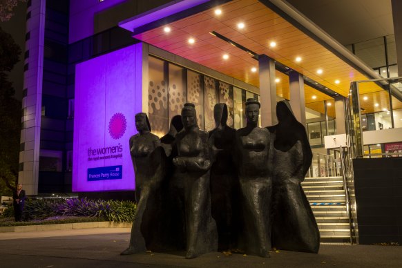 The Royal Women’s Hospital entrance will be lit up in purple  to honour Domestic Violence Remembrance Day on Wednesday,