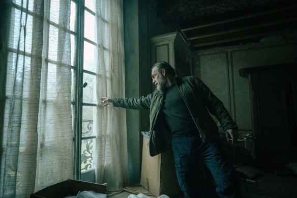 Frank Harkness (Hugo Weaving) in the crumbling chateau in northern France. 
