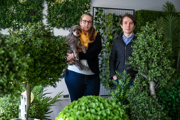 Georgina Oxley and David Eden, owners of Designer Plants.