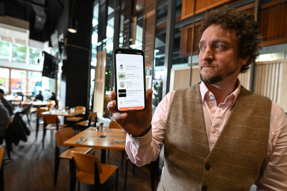 Hospitality One venue manager Jonathan Mooney said the Supp app has helped him fill shifts amid staff shortages in recent months.