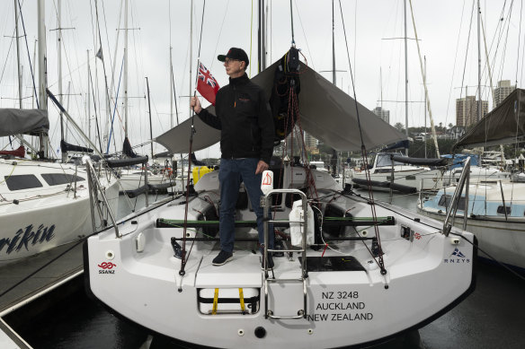 Co-skipper and owner of Niksen, Marc Michel. 