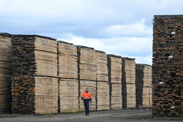 ASH managing director Vince Hurley at the company’s plant in Heyfield.