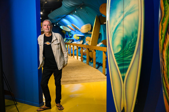 Bob Smith at the Australian National Surfing Museum. 