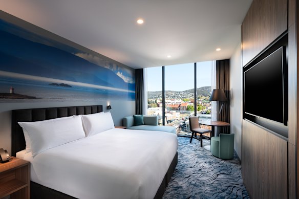 A king deluxe room and its views.