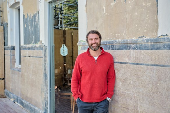 ARK Group general manager Adam Kapinkoff at the Brisbane Hotel, which is getting a major makeover.