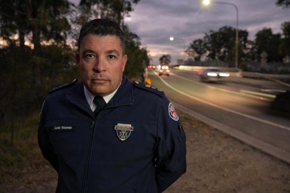 NSW Ambulance Chief Superintendent Luke Wiseman was at the crash scene within 45 minutes.