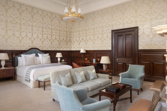 The writer stayed in the ultra-spacious Haldane Suite – this is just the bedroom.