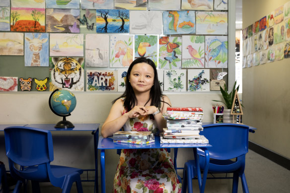 Alice Ju, a mother of two and founder of Creative Einstein tutoring centre.