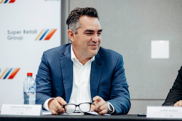 Former Super Retail Group chief executive Anthony Heraghty.