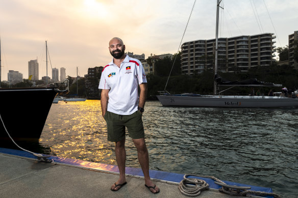 Danny Teece-Johnson is part of the first all Indigenous team that will compete in the 2019 Sydney to Hobart. 