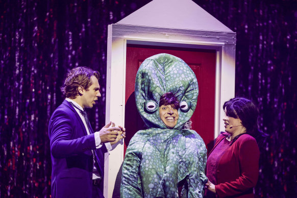 The show has the same rollicking ridiculousness as recent musical parodies. 