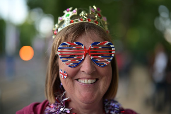 Royal supporters get ready for Trooping the Colour.