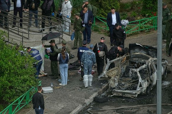 The explosion was a second such attack on a top Russian military officer in four months.