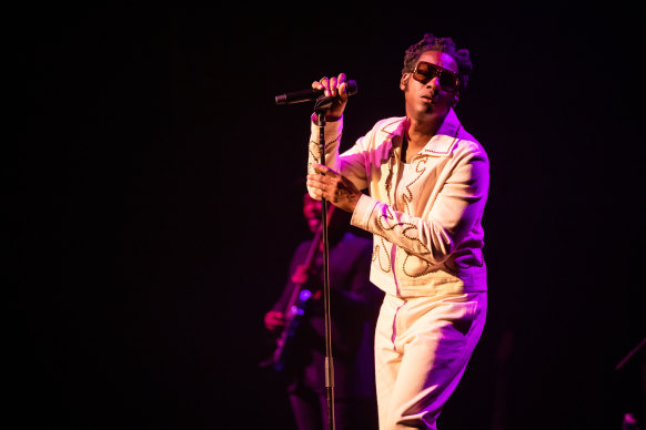 Leon Bridges performed at the Sydney Opera House on Monday night.