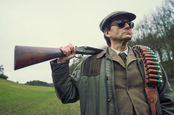 Wicked games: David Tennant as Lord Tony Baddingham.