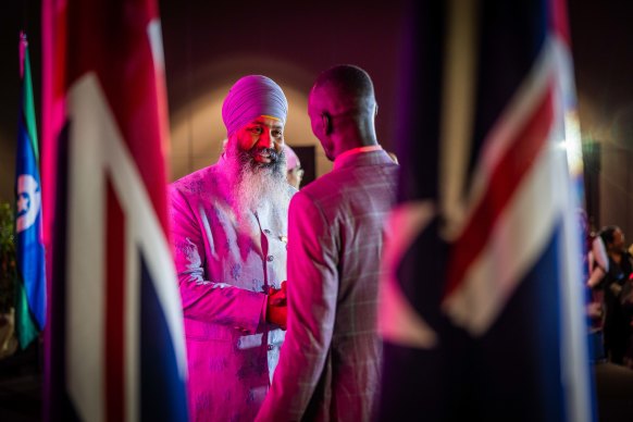 Amar Singh gave the annual Australia Day address on Friday.