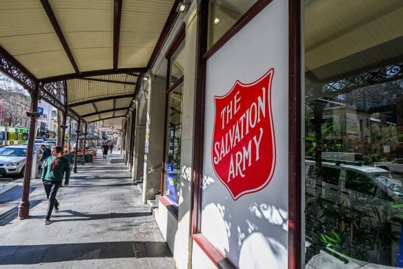 Ross Gittins was approached for a donation by the Salvation Army.