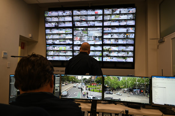 The Safe City Monitoring Room.