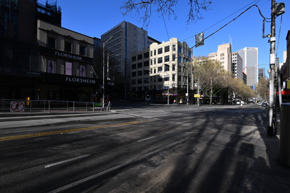 Bourke Street was reopened to traffic on Saturday morning after the debris was cleared and the damaged cars were removed.