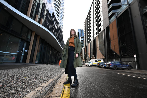 Urban planner Katherine Sundermann, pictured in Footscray last year, says the first activity centres lack parks and pleasant streets.