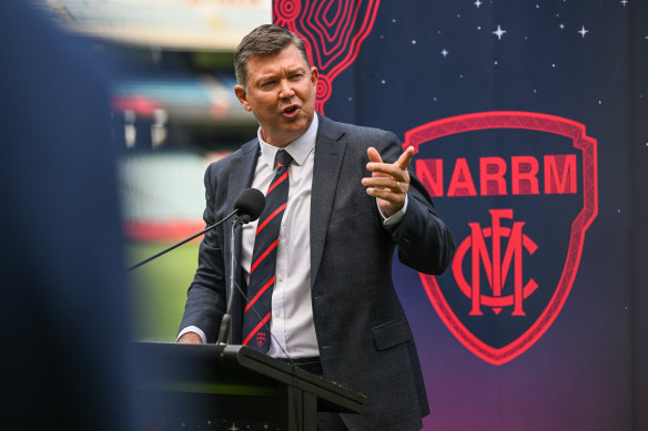 Departing Melbourne chief executive officer Gary Pert.
