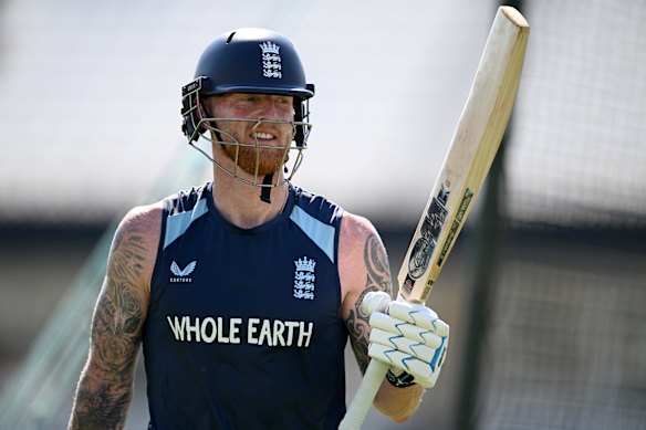 Ben Stokes during a net session this week.