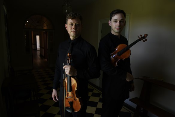Max Holzner and Kristian Winther will launch western Sydney’s first orchestra in more than a century on Monday.