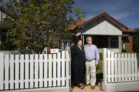 Gladys and John Arraj are selling their family's home in Burwood, where the median home value has more than doubled over the past decade.