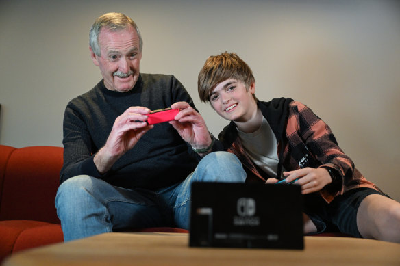 Harry King, 76, and grandson Hugo, 12, began playing games together during lockdown to stay connected.