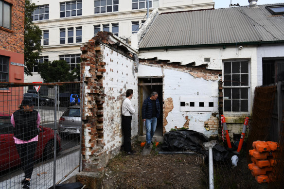 The owner of 88 Church St, Camperdown had demolished the inside of the property, then the pandemic hit, interrupting renovations plans.