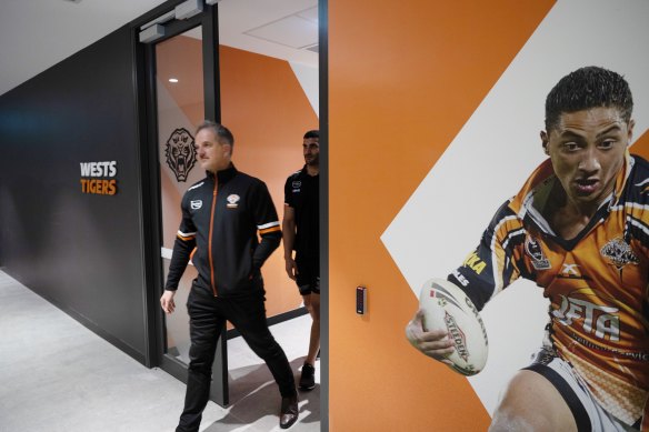 Wests Tigers’ chief executive Justin Pascoe at the club’s new centre of excellence.