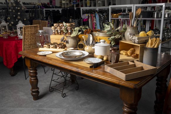 Kerryn Howell’s Australiana table design, made entirely from secondhand items.