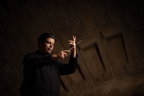 Andrea Battistoni at the Sydney Opera House on Tuersday. 