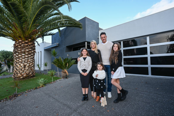 Robert and Danielle Stojanovski, with daughters Chantel, Monique and Charlotte, are selling their home.