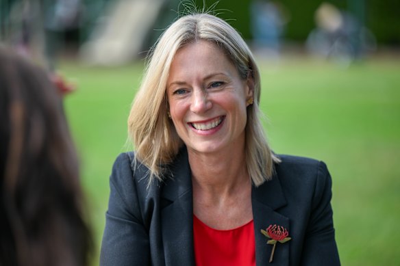 Rebecca White was drafted by Anthony Albanese to hold Lyons after local MP Brian Mitchell retired.