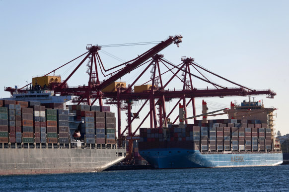Australia has run its first trade surplus with the United States, undermining one of its key debating points with the Trump administration.