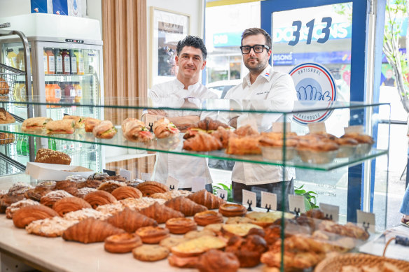 French bakers Baptiste Marcais and David Caillaud, co-owners of Artisanal Bakehouse. 