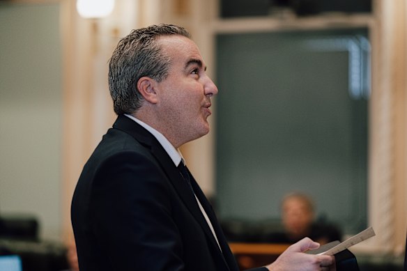 Jimmy Sullivan was speaking to parliament last year.