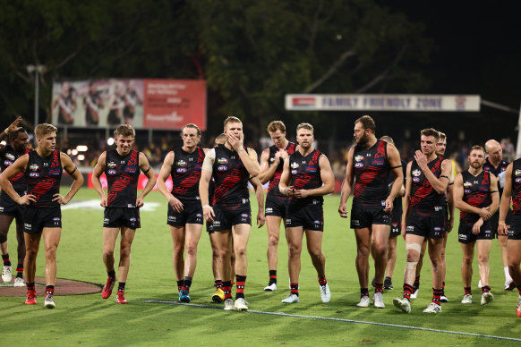 Essendon's players were sent an email on Friday night saying nine per cent of their wages would be withheld in November.