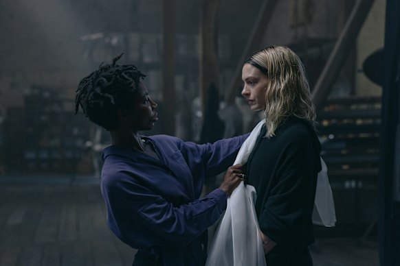Michaela Coel as Sam (left) is a revelation alongside Anne Hathaway’s Mary.