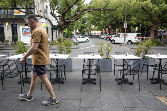 Glebe Point Road on Friday morning.