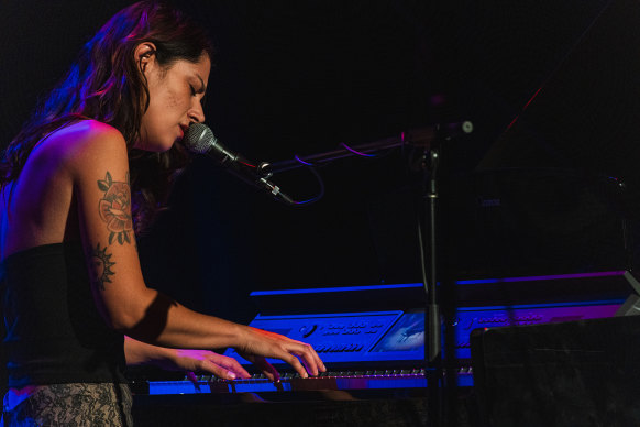 Grace Cummings performs at Melbourne’s Athenaeum Theatre on Thursday night.