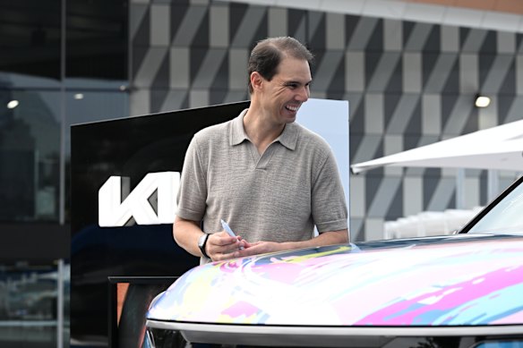 Rafael Nadal está em Melbourne para a final masculina do Aberto da Austrália.