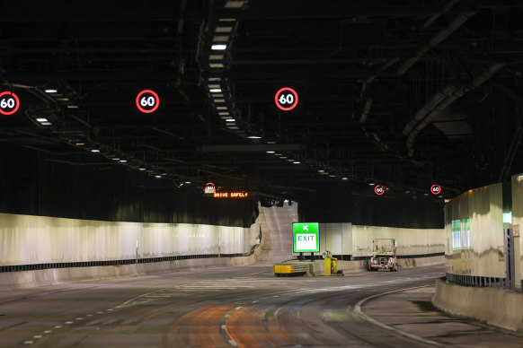 The Rozelle interchange comprises 16.6 kilometres of motorway tunnels.