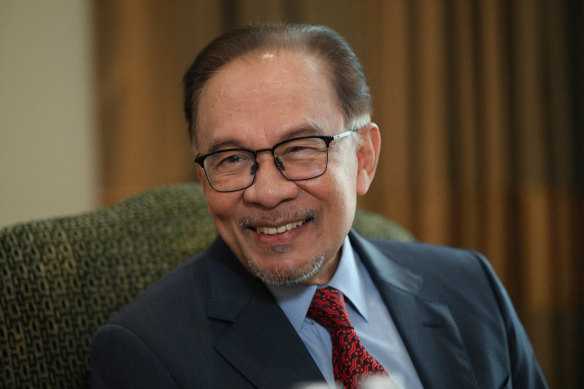 Malaysian Prime Minister Anwar Ibrahim at the special summit between ASEAN and Australia.