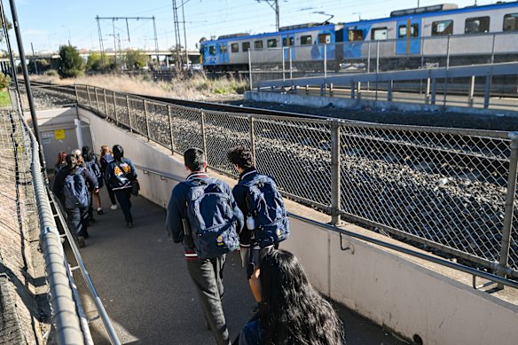 The Broadmeadows station underpass that commuters do not feel safe in.