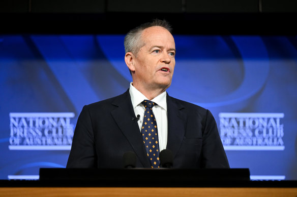 Bill Shorten addressed the National Press Club about the NDIS reform on Tuesday.